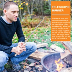 Retractable Fire Blow Tube